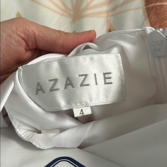 Azazie Violeta White Dress - Size 4T - Picture 4 of 5